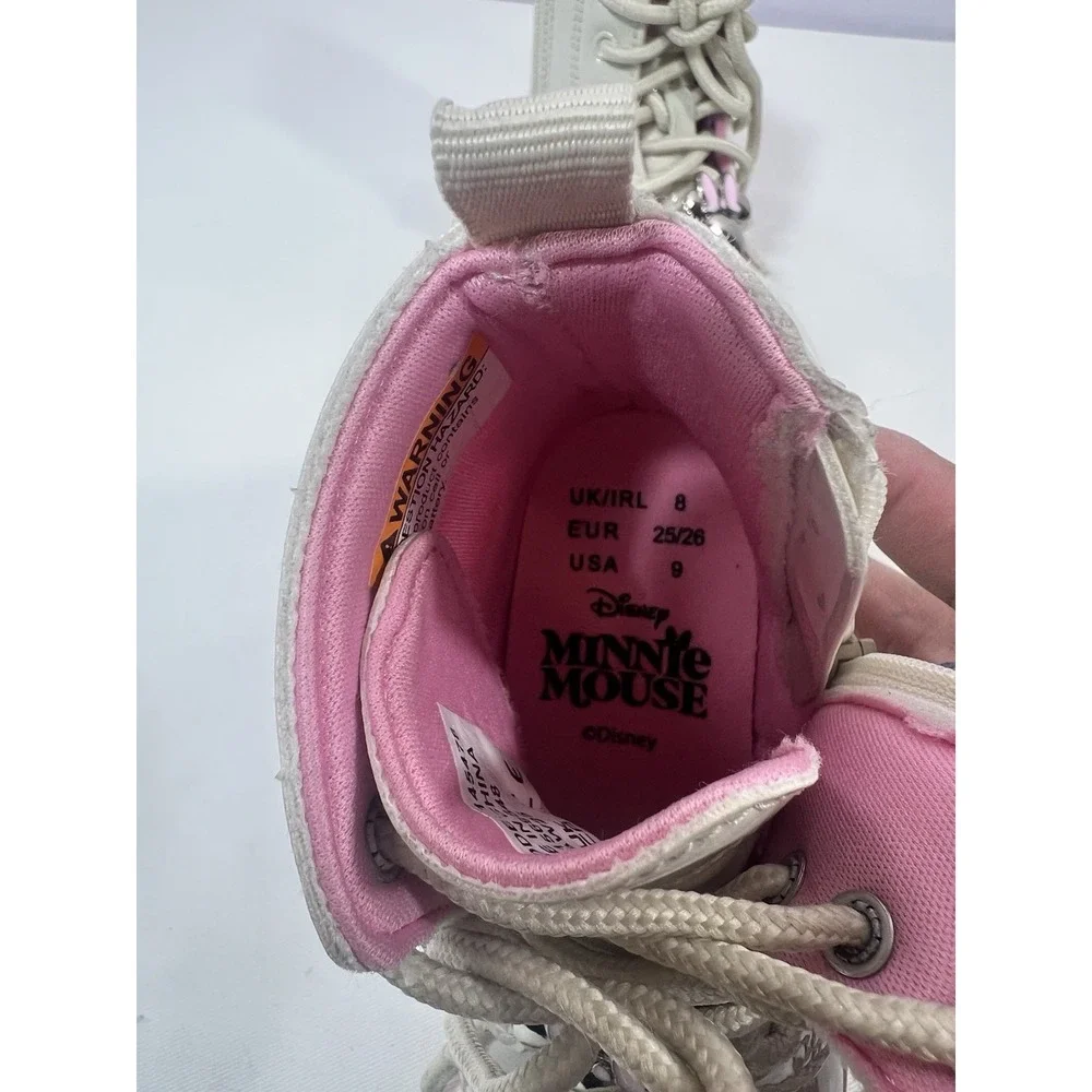 Disney‎ Lace Up Shoes For Girls Sz 9 Light Up Minnie Mouse